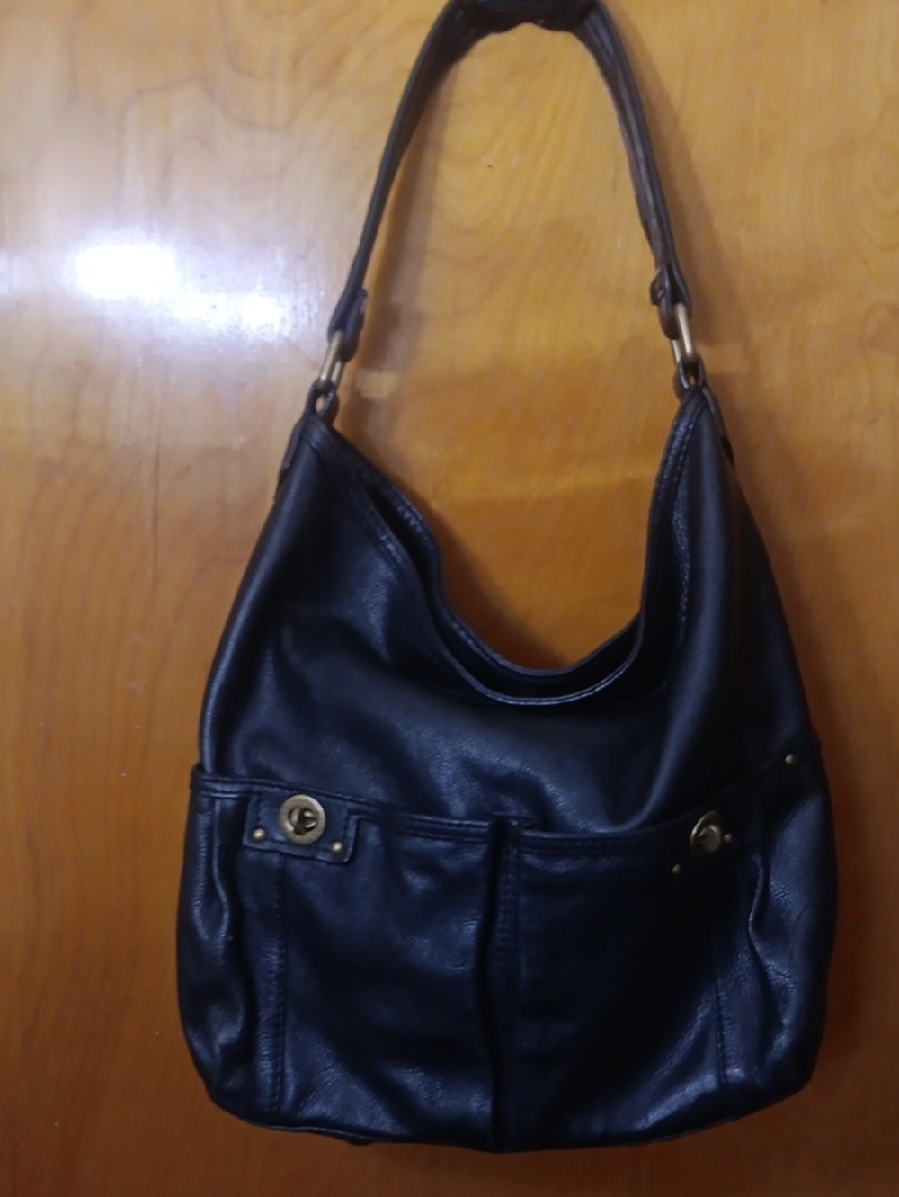 Black Leather  Marc Jacobs Hobo Bag - Classic Women's Shoulder Bag